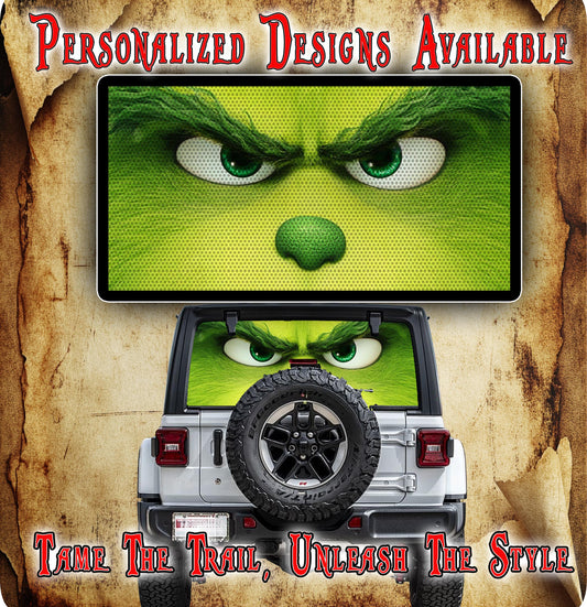 grinch Rear window see through graphic.