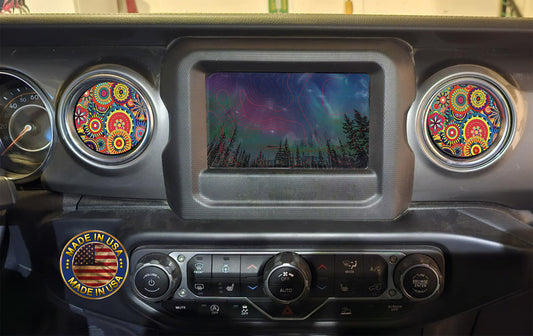 Inside vent decals Hippy Flower