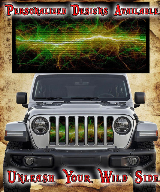 Orange-Green Lightning