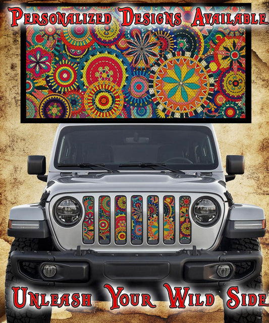 Hippie Floral grill insert