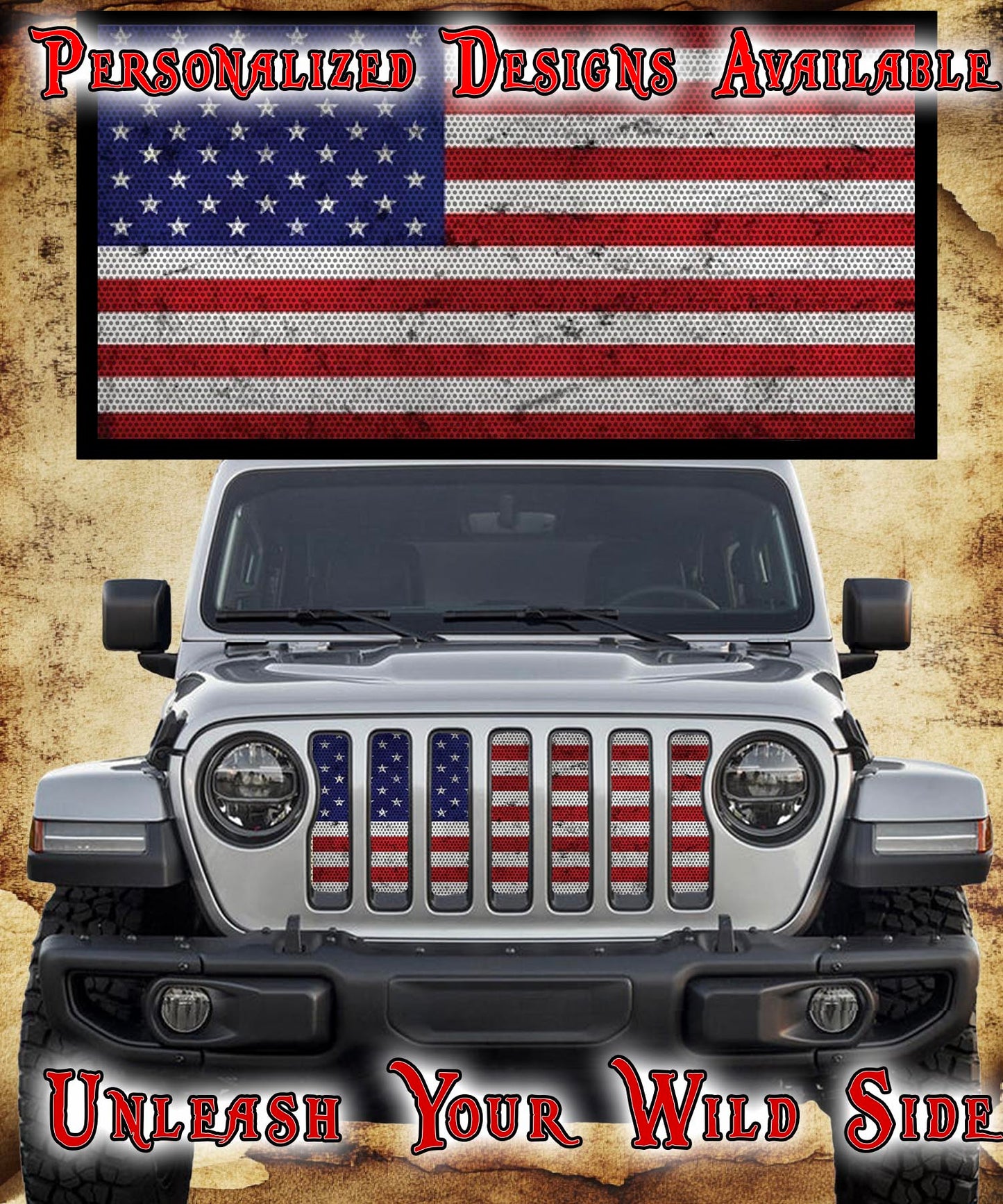 Merica Distressed Flag