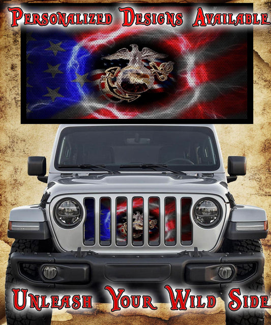 EGA flag grill insert