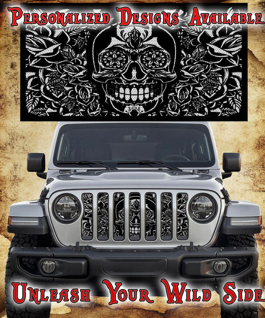 Day of the Dead grill insert