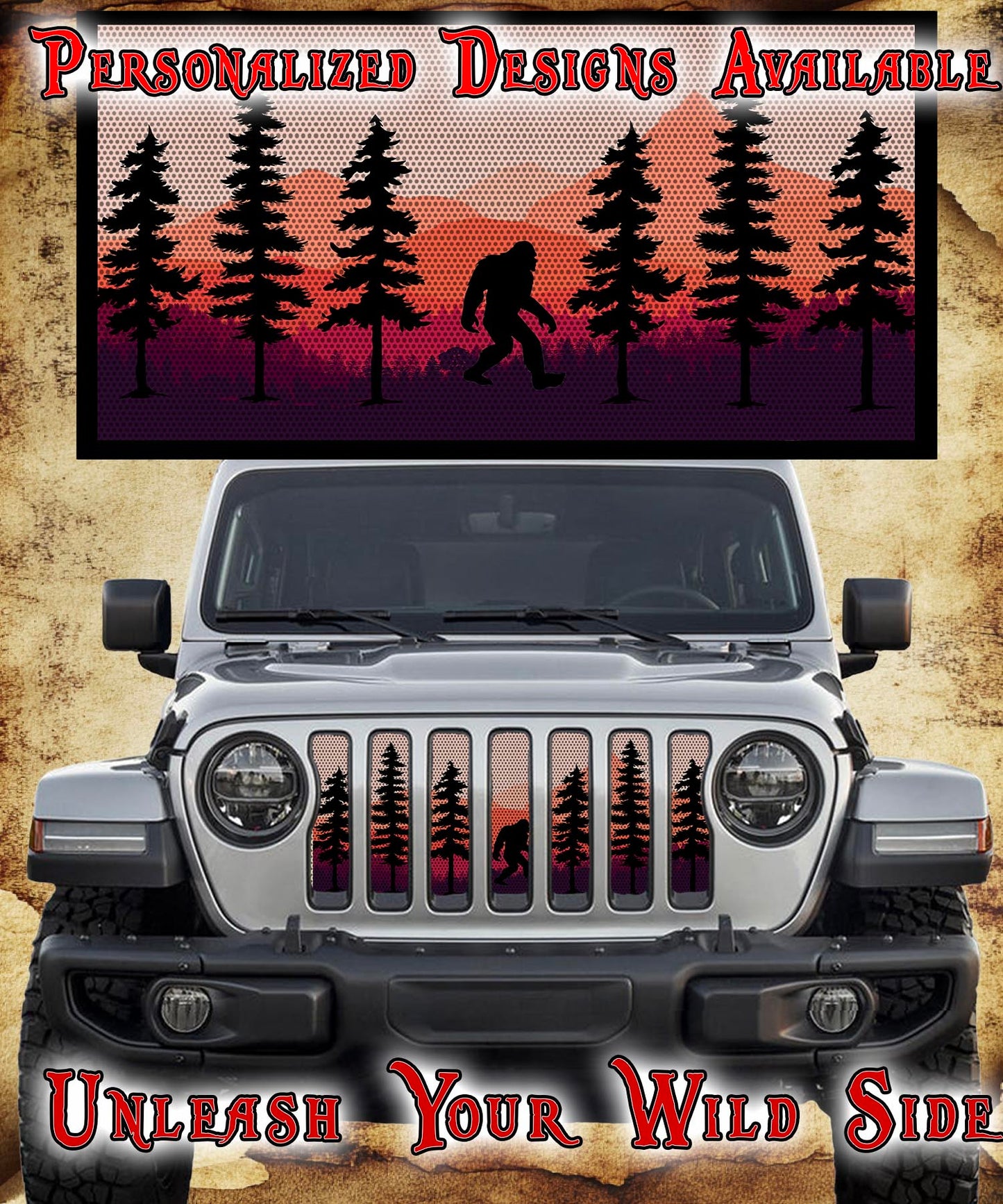 Sasquatchy grill insert