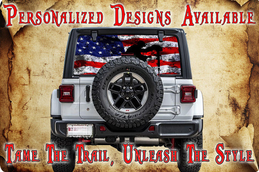 remembrance Rear window see through graphic.