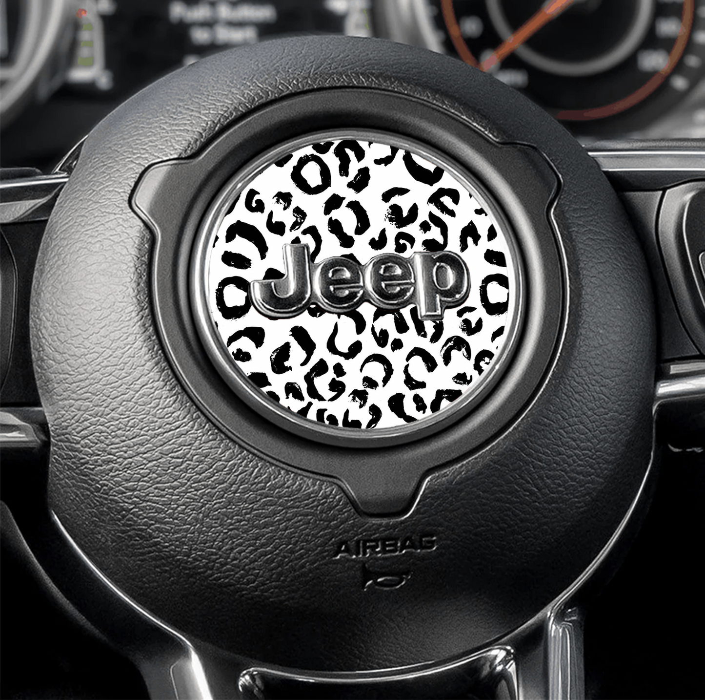 Black and White Leopard print JK fender Decals fits 2007-2018