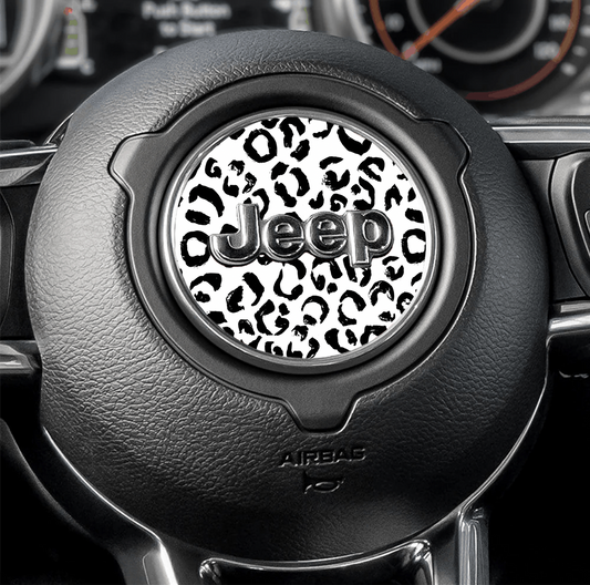 Black and White Leopard print JK fender Decals fits 2007-2018