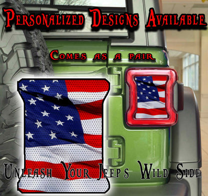 Merica Taillight cover decal
