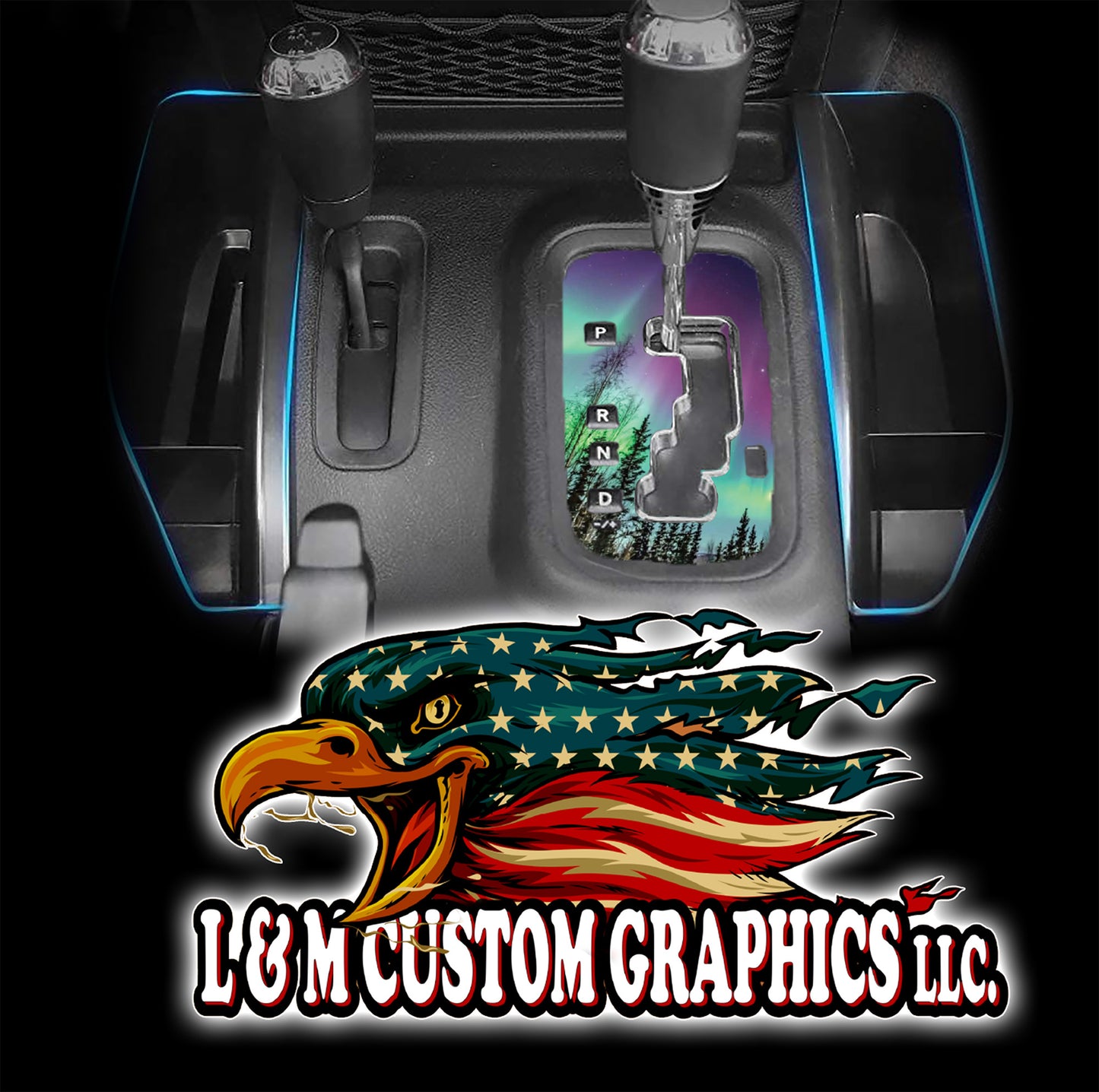Northern lights JK Shifter decal
