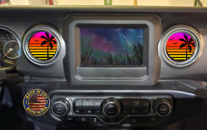 Inside vent decals Vector palm