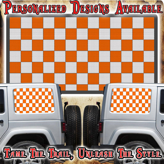 Tennssee Rear quarter window see through graphic.