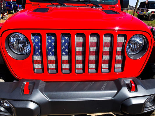 American Flag with candy apple sparkling paint