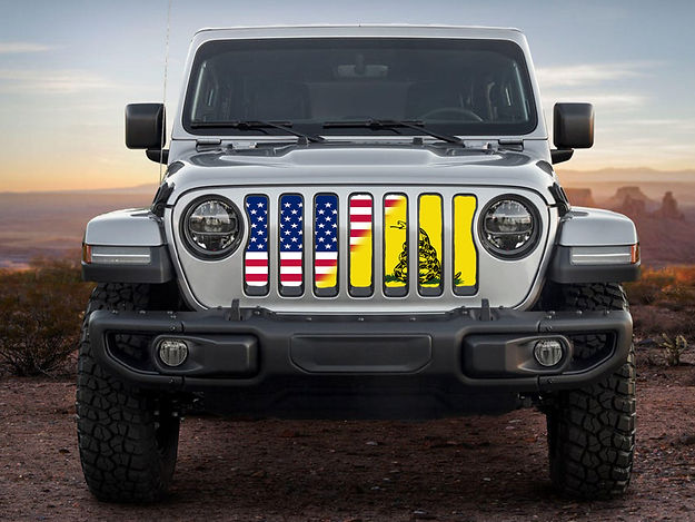 Split 'Merica and Don't Tread grill insert