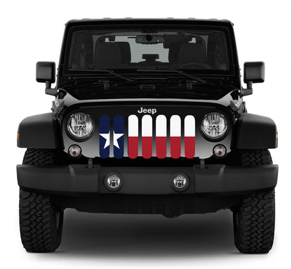 Texas flag grill insert