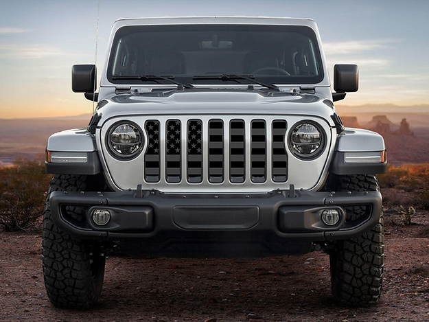 Dark Grey Flag grill insert