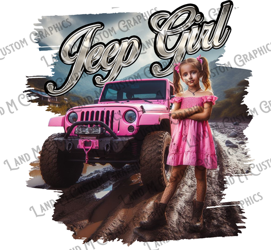 DTF transfer Jeep Girl (shirt not included)