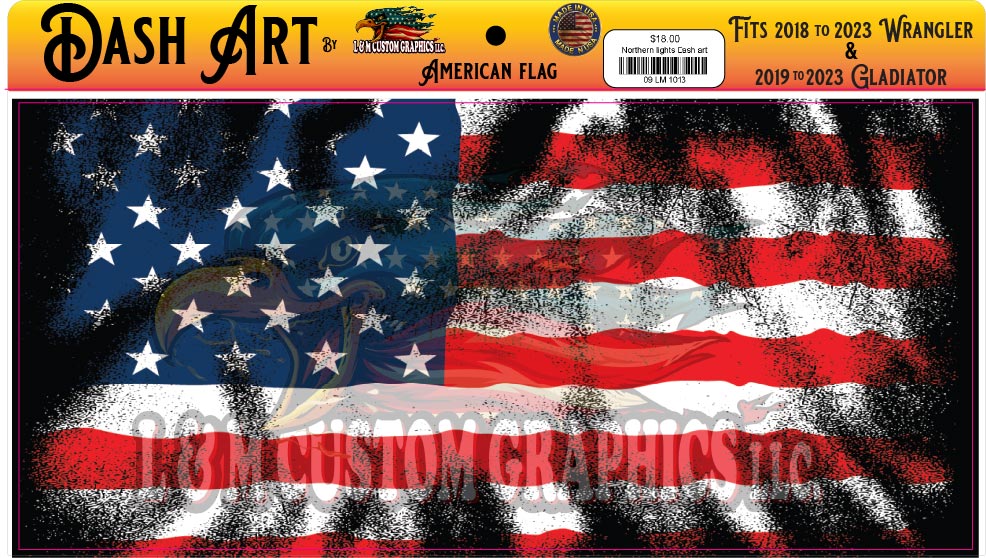 American flag Dash art