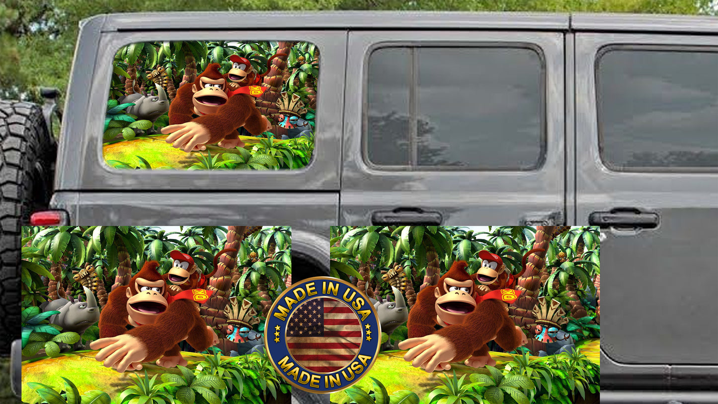 Custom rear window perf decal