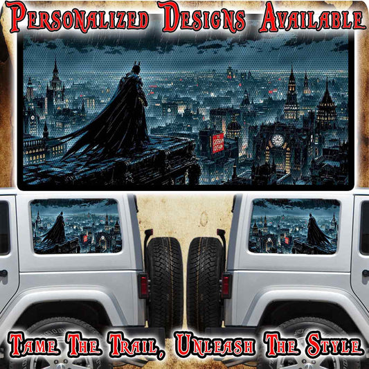 batman Rear quarter window see through graphic.