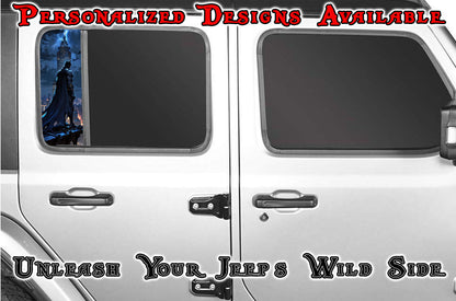 Side door window decal batman watches