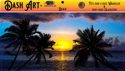 Sunrise palms Dash art