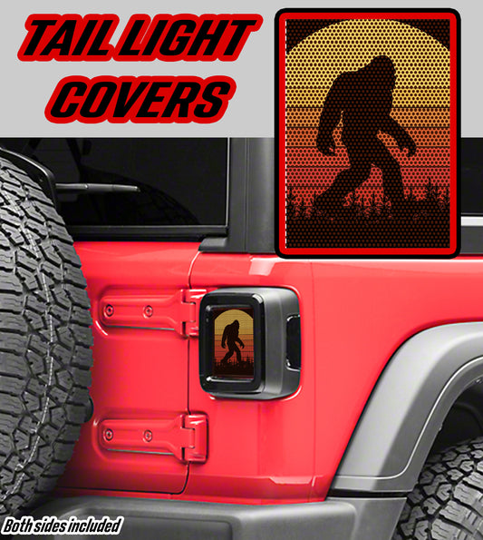 Retro Bigfoot Taillight cover decal