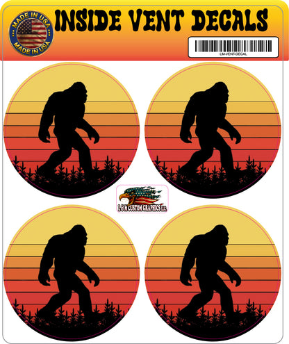 Inside vent decals Bigfoot