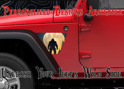 Bigfoot moon JK fender Decals fits 2007-2018