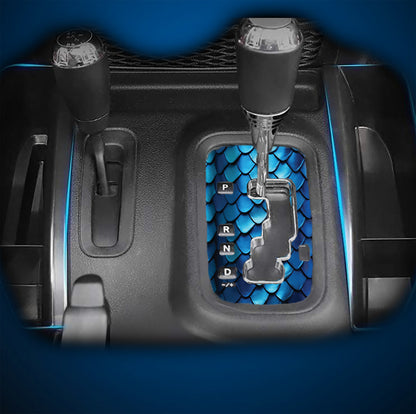 Blue Scales JK Shifter decal