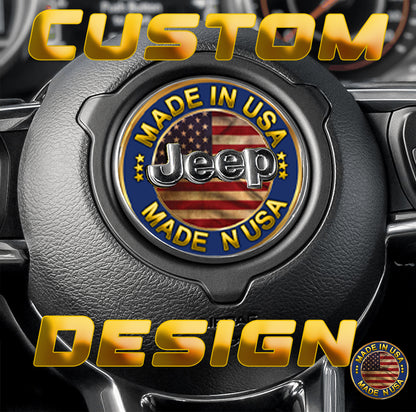 Steering wheel decal custom design