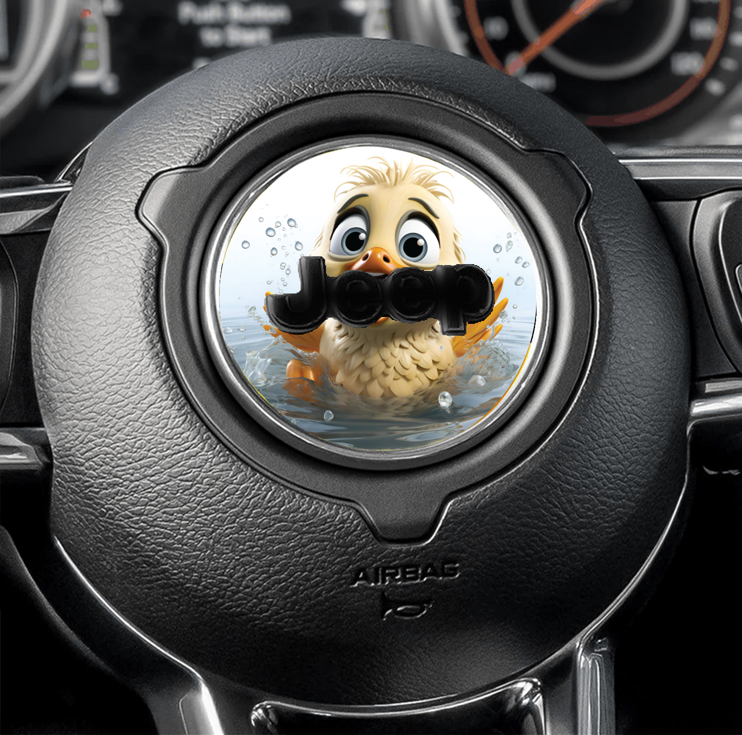 Steering wheel decal Duck 2 decal 160