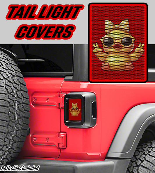 Peace duck Taillight cover decal
