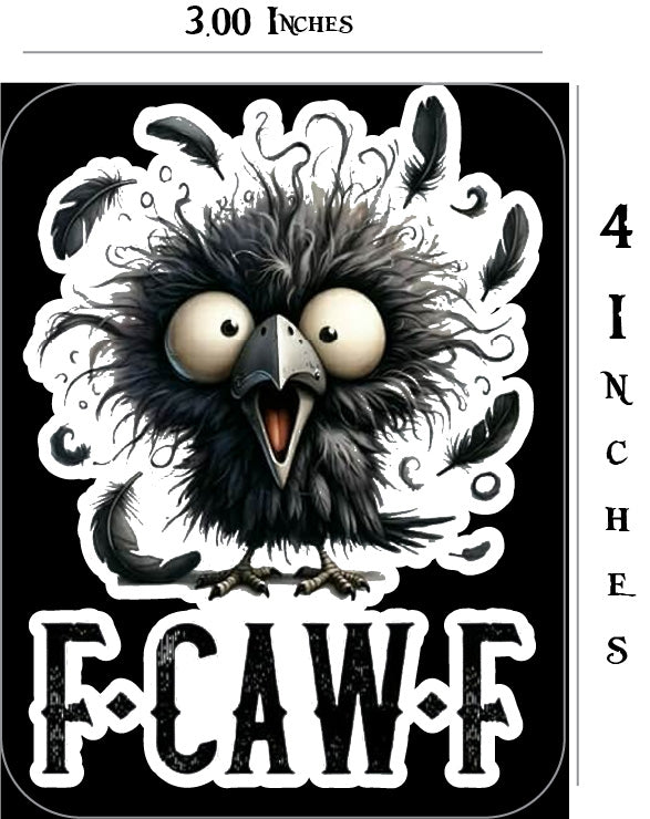 F caw decal