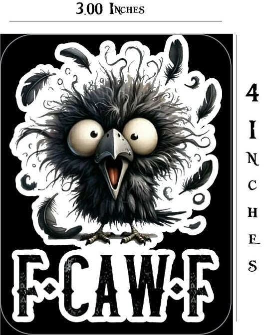 F caw decal