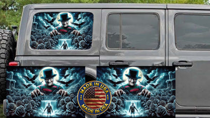 Freddy Rear quarter window see through graphic.
