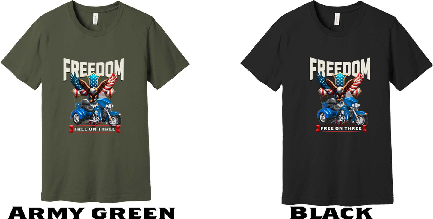 Freedom free on three cross Blue trike