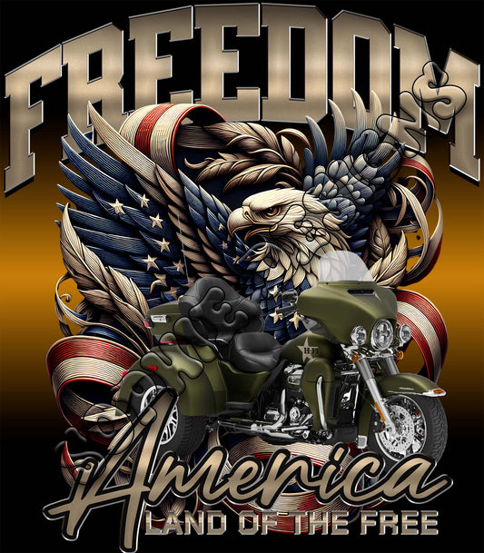 Freedom America Land of the free green trike