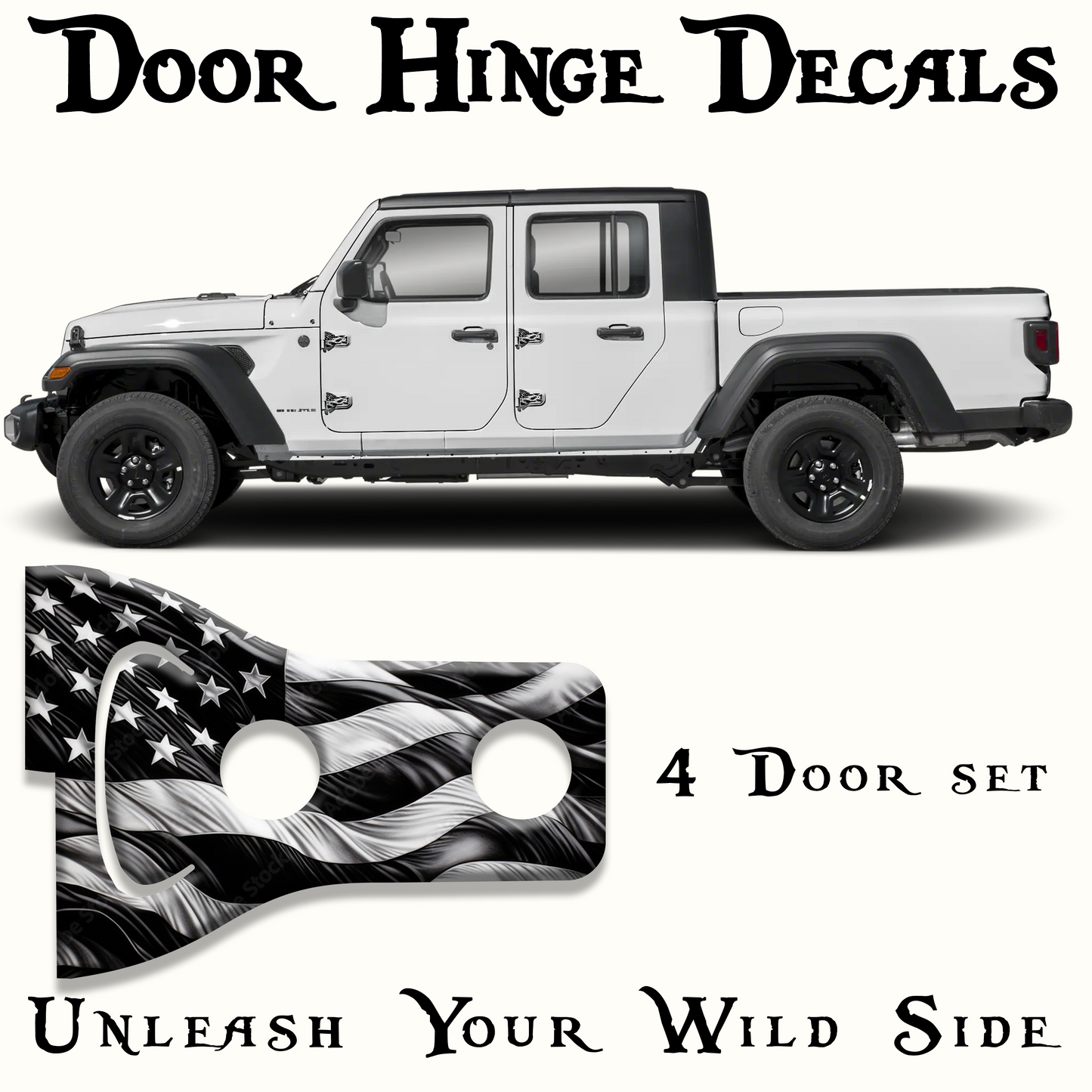Black and white Flag COMBO hinge DEAL 2