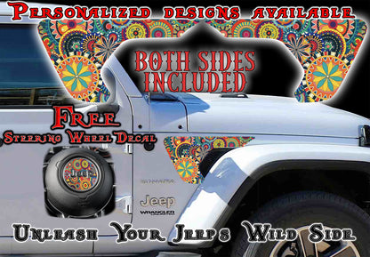 fender vent for the JL or JT 2018 or newer Hippy Flower