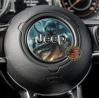 Steering wheel decal Kraken