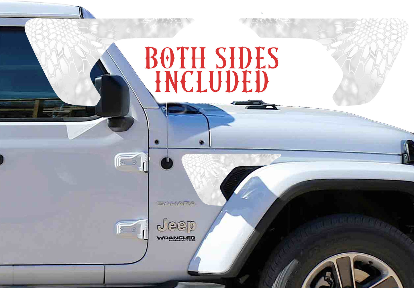 Kryptek white fender vent for the JL or JT 2018 or newer