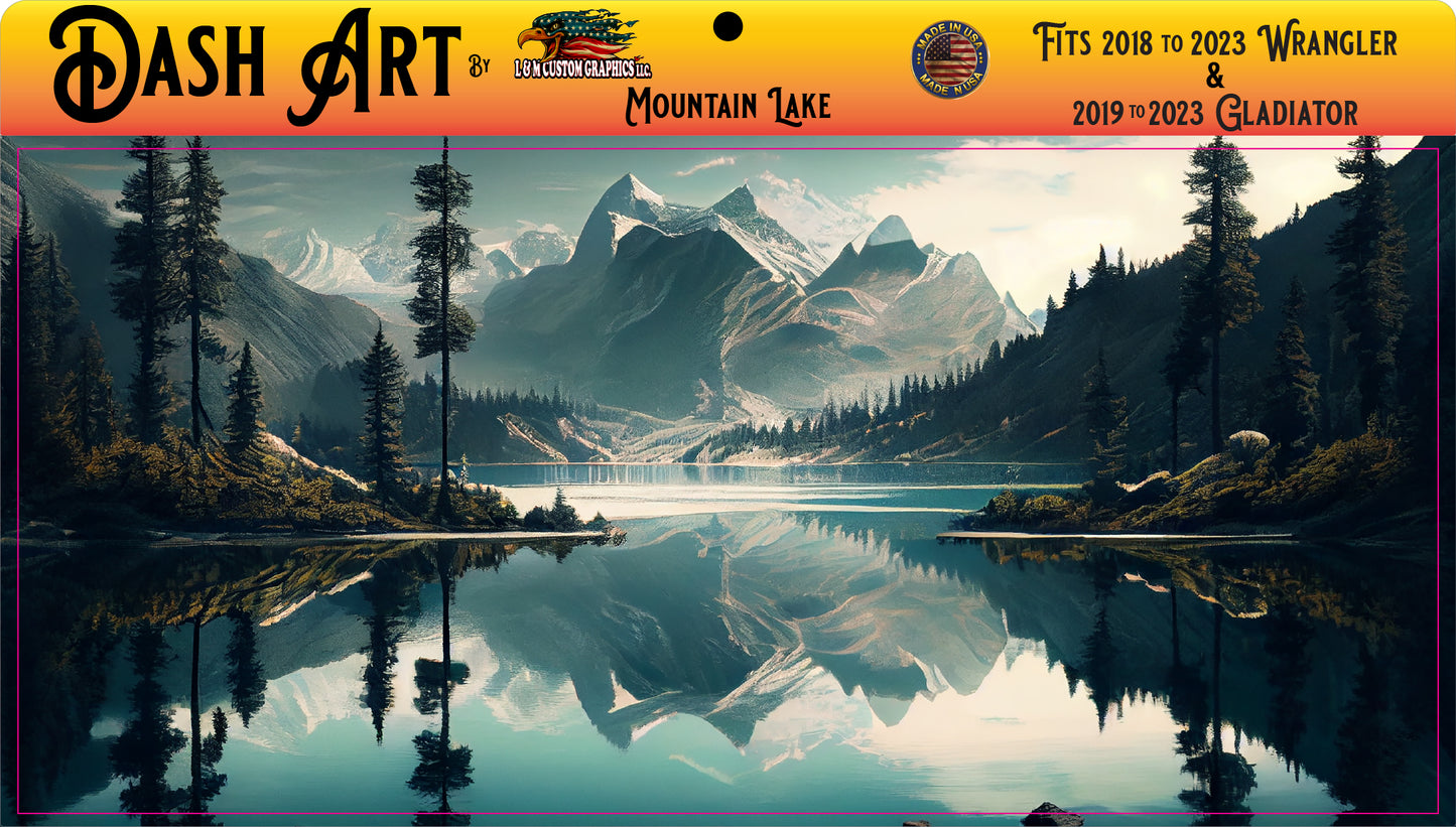 Mountain lake Dash art