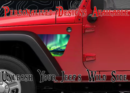 Northern lights JK fender Decals fits 2007-2018
