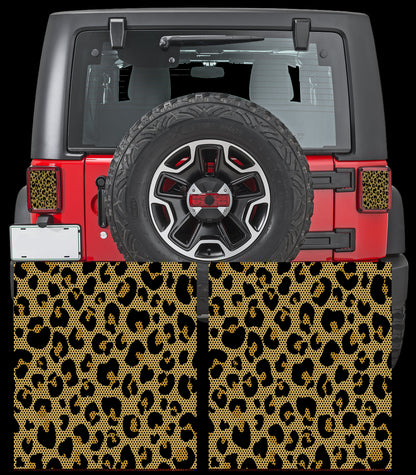 Lepard print Taillight cover decal