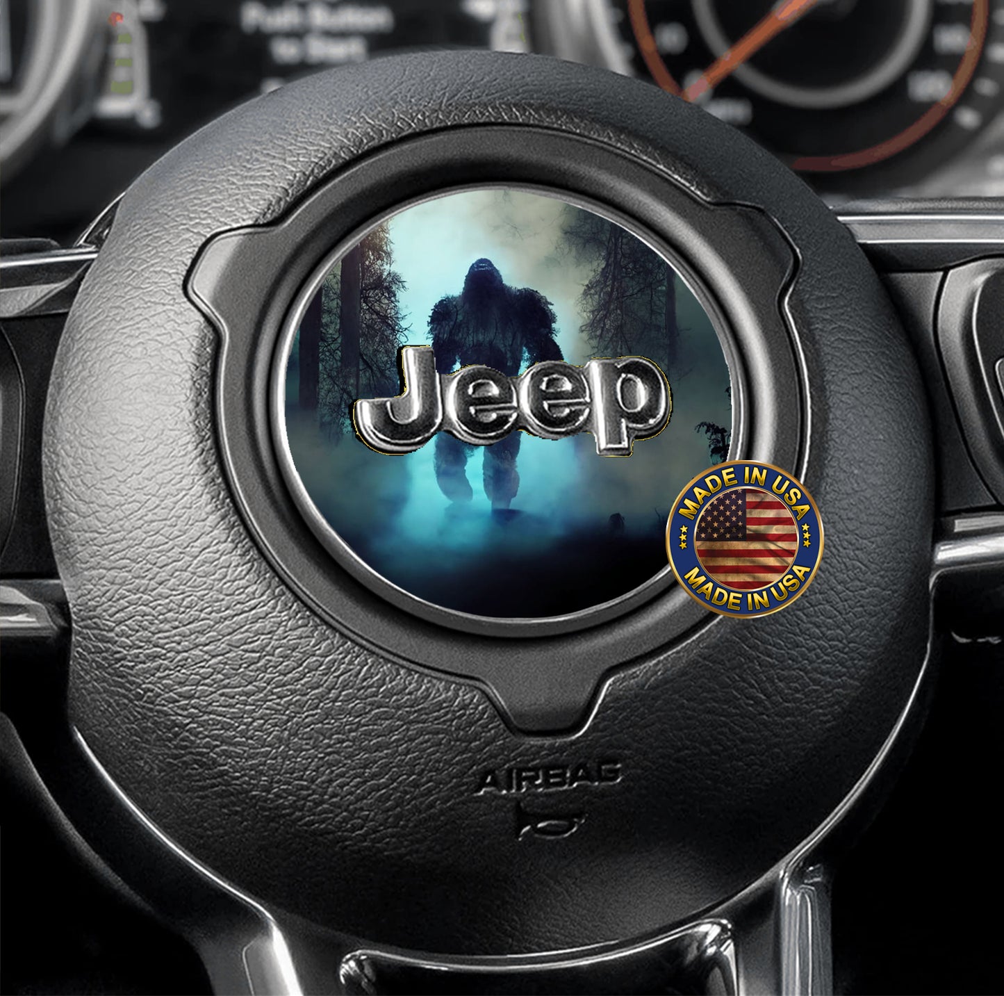 Blue mistic Bigfoot JK fender Decals fits 2007-2018