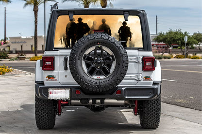 Brothers in arms Rear window see through graphic.