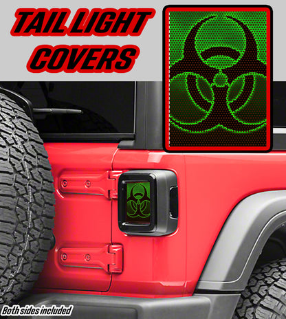 Radioactive Taillight cover decal