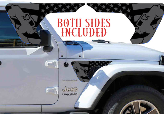 Rock crawler gray fender vent for the JL or JT 2018 or newer