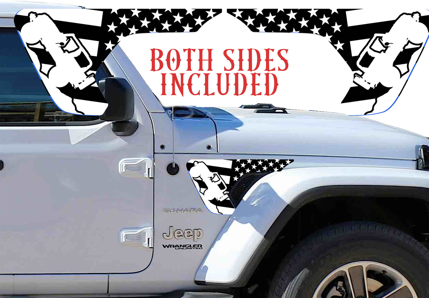 Rock crawler white fender vent for the JL or JT 2018 or newer