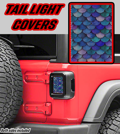Mermaid scales Taillight cover decal
